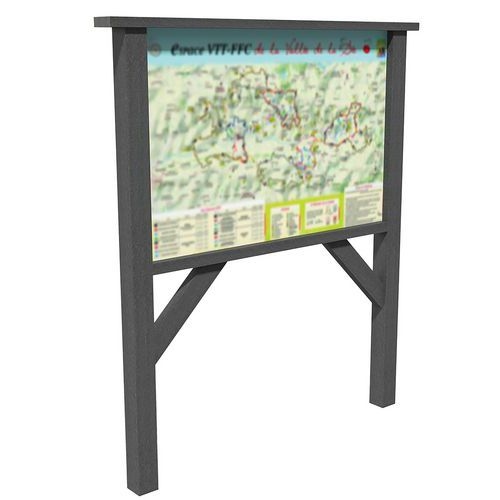 Panneau d'information 180x240 cm - gris - Image principale