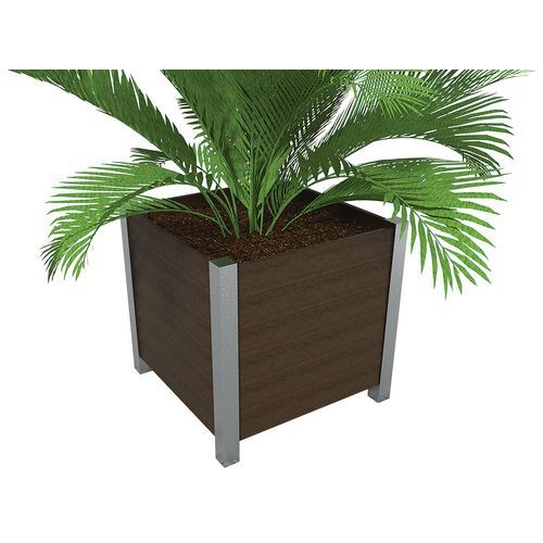 Jardinière Elégance 98 x 98 cm plastique recyclé Espace Urbain - Image principale