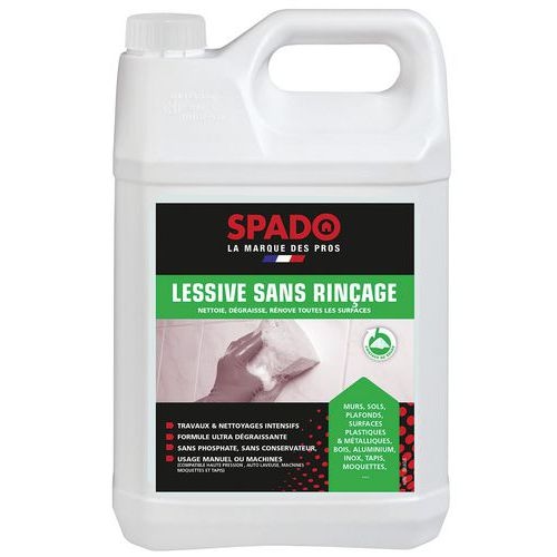 Lot de 4 Lessive gros travaux sans rinçage - Spado 5L - Image principale