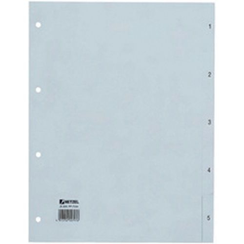 Lot de 6 Intercalaires en plastique, chiffres, A4, 1-31, PP, - Image principale