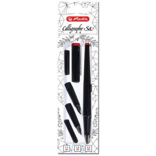Set de 6 Kit de calligraphie, 5 pièces, noir - Image principale