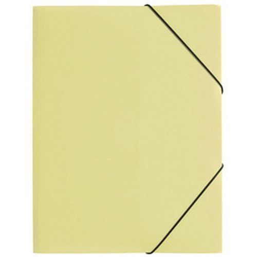Lot de 6 Chemise à élastique, A4, en PP, jaune - Image principale