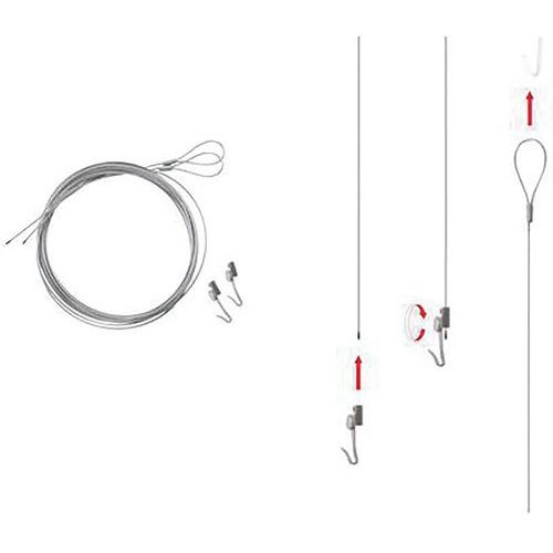 Kit de suspension pour cadre affichage 2 faces Vit'Clac - Image principale