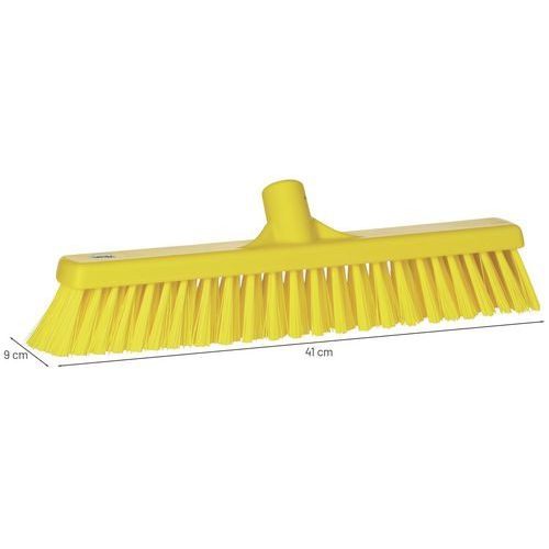 Balai - Fibre Dure/Souple - 410 mm Jaune - Image 2