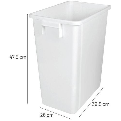 Collecteur de tri 40 L - blanc - Manutan Expert - Image 6