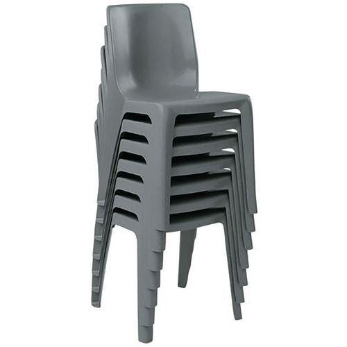 Chaise empilable et assemblable Denver M2, anthracite - Grosfillex - Image 2