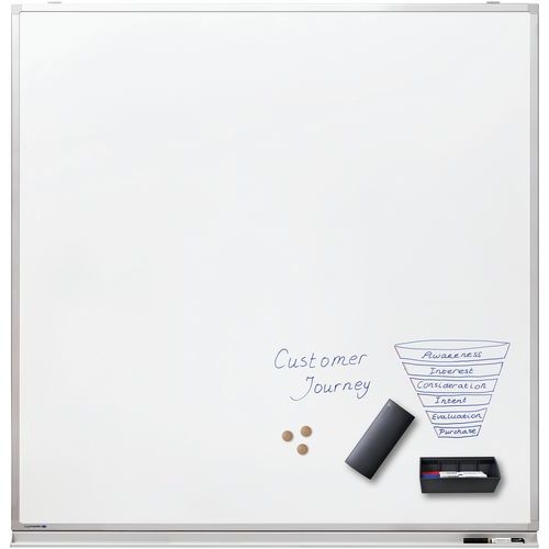 PROFESSIONAL tableau blanc 120x120cm Émail blanc - Image 2
