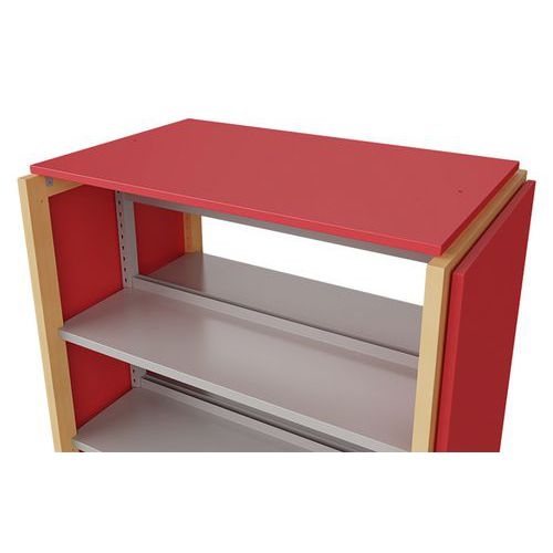 Toit d'habillage bois pour rayonnage Ellipse enfant - Manutan Expert - Image 3