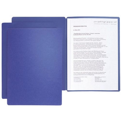 Lot de 6 Chemise de présentation / candidature "Star", A4, bleu - Image principale