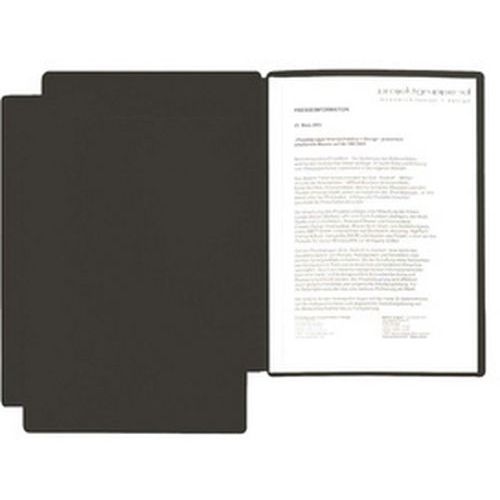 Lot de 6 Chemise de présentation / candidature "Star", A4, noir - Image principale