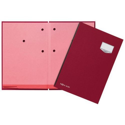Lot de 6 Parapheur "DE LUXE", A4, 20 compartiments, rouge - Image principale