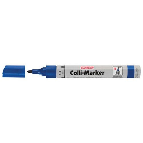 Lot de 12 Marqueur permanent "Collimarker", pointe ogive, bleu - Image principale