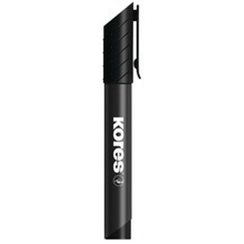 Lot de 12 Marqueur permanent "K MARKER", pointe biseautée, noir - Image principale