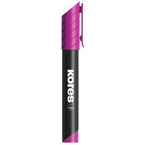 Lot de 12 Marqueur permanent "K MARKER", pointe biseautée, rose - Image principale