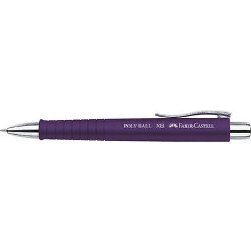 Lot de 6 Stylo à bille rétractable POLY BALL XB, prune - Image principale