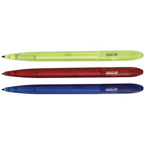Set de 6 Stylo à bille Frosted, couleur de tracé: bleu (x3 assortis) - Image principale