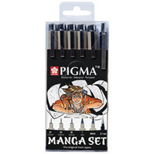 Set de 6 Kit Manga PIGMA, étui de 6 - Image principale