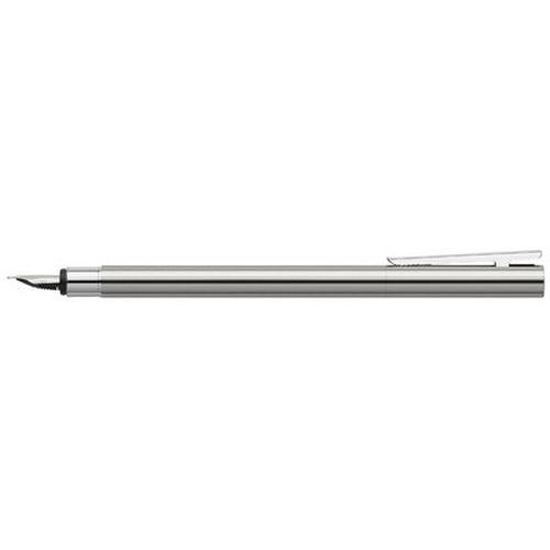 Stylo plume NEO Slim acier inox, brillant, M - Image principale