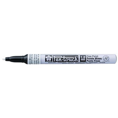 Lot de 6 Marqueur permanent Pen-Touch Fin, blanc - Image principale
