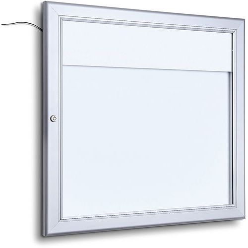 Vitrine verrouillable Led pour 2 menu A4 2 serrures - Image principale