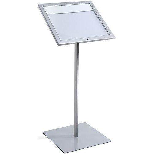 Porte menu LED logo sur pied pour 1 feuille A4 - Image principale