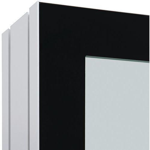 Vitrine verrouillable Led pour 2 menu A4 2 serrures - Image 2