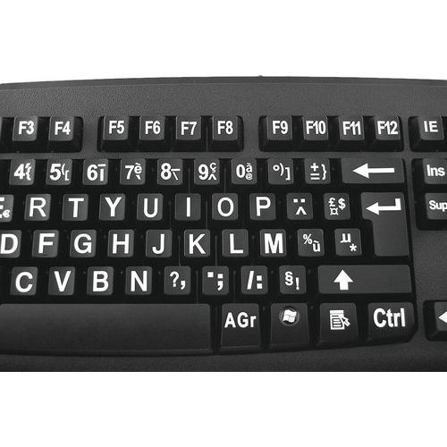 Clavier confort visuel écriture blanche touches noires - Geemarc - Image 5