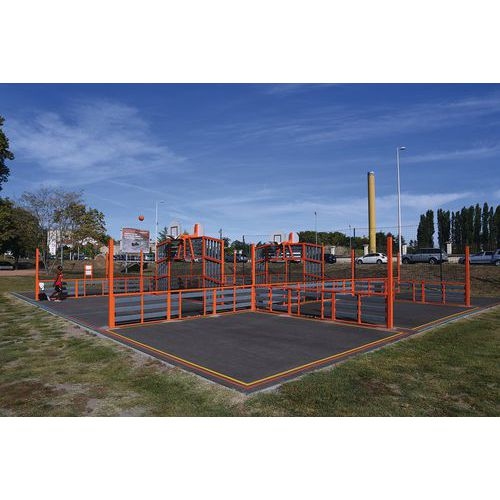 Espace multisports Pitch'One R9XL à 9 aires - 32 x 29,80 m - peint - Image 8