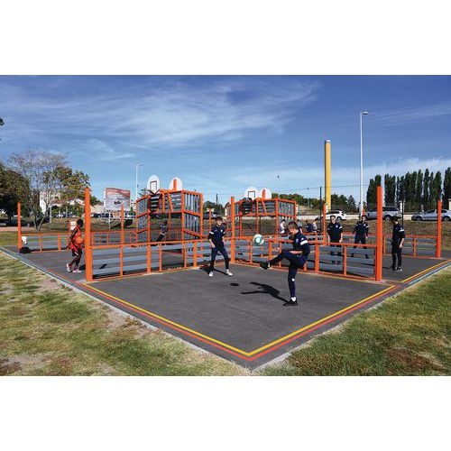 Espace multisports Pitch'One R9XL à 9 aires - 32 x 29,80 m - peint - Image 7
