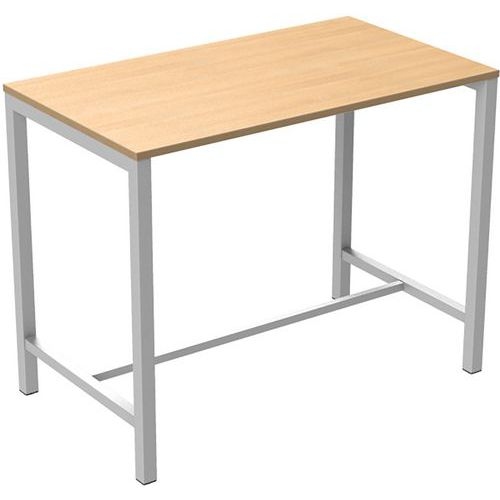Table de réunion haute Jona Plateau  Chêne Long  : 140 cm - Image principale