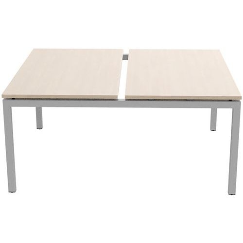 Bureau droit Bench 2 places Inesa Chêne 140 cm - Image 5