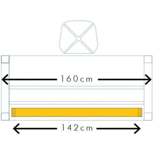Goulotte inclinable 160 cm Blanc - Image 5