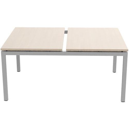 Bureau droit Bench 2 places Inesa Chêne 120 cm - Image 4