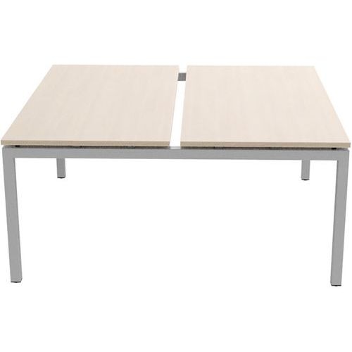 Bureau droit Bench 2 places Inesa Chêne 160 cm - Image 4