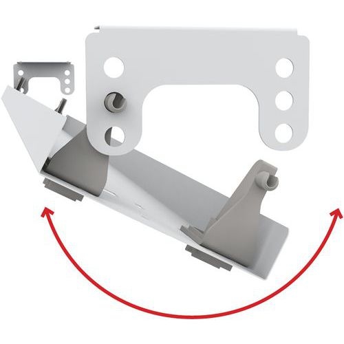Goulotte inclinable 140 cm Blanc - Image 4
