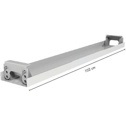 Goulotte inclinable 120 cm Blanc - Image 6