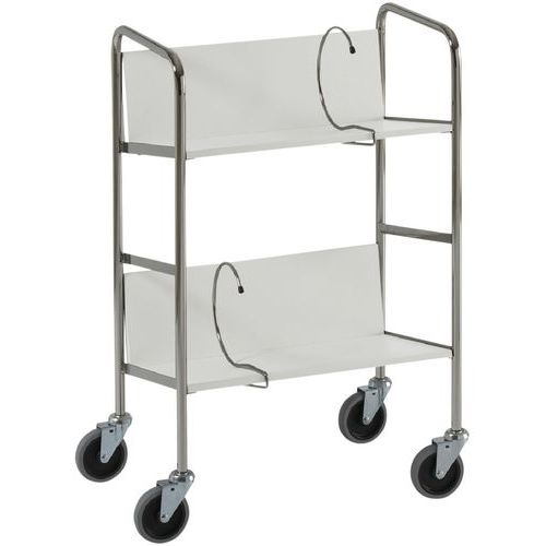 Chariot à classeurs - 2 plateaux - Capacité 75 kg - Image principale