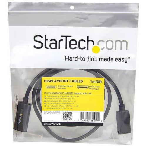 Câble DisplayPort vers HDMI 4K 1m - StarTech - Image 2