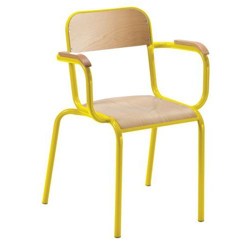 Fauteuil de maitre avec accoudoirs bois - Manutan Expert - Image principale