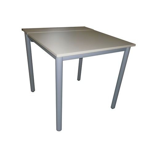 Table informatique Figura plateau stratifié avec accès goulotte - Manutan Expert - Image principale