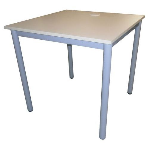 Table informatique Figura plateau mélaminé sans accès goulotte Manutan Expert - Image principale