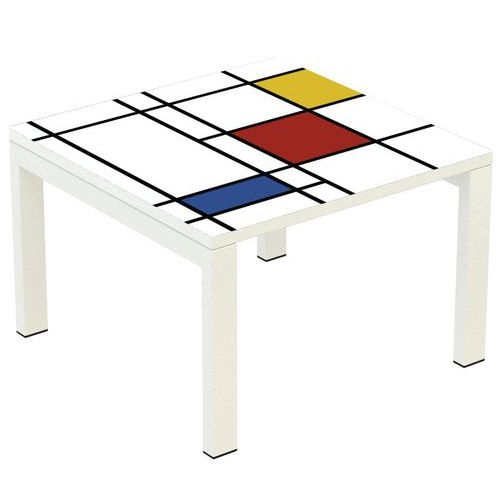 Table basse Easy Office carrée - Meet By Paperflow - Image principale