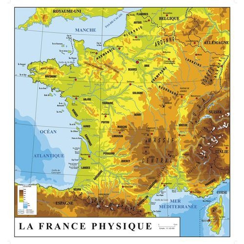 Carte de France 13 régions double face - Image 2