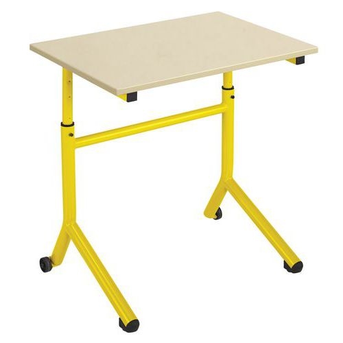 Table Atlas Mobile hauteur réglable chants plaqués - Manutan Expert - Image principale