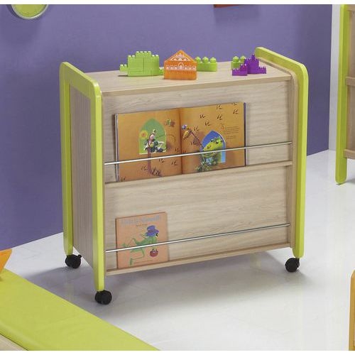 Présentoir à livres Lili piètement coloris hêtre - Image 2
