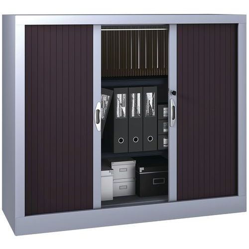 Armoire métal Classique hauteur 102 cm rideaux PVC classé au feu M1 Acial - Image 9