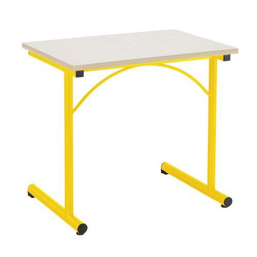 Table fixe Atlas II avec chants plaqués - Manutan Expert - Image principale