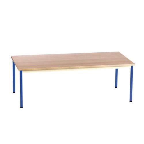 Table Chloé rectangulaire plateau hêtre 4 pieds - Mobidecor - Image principale