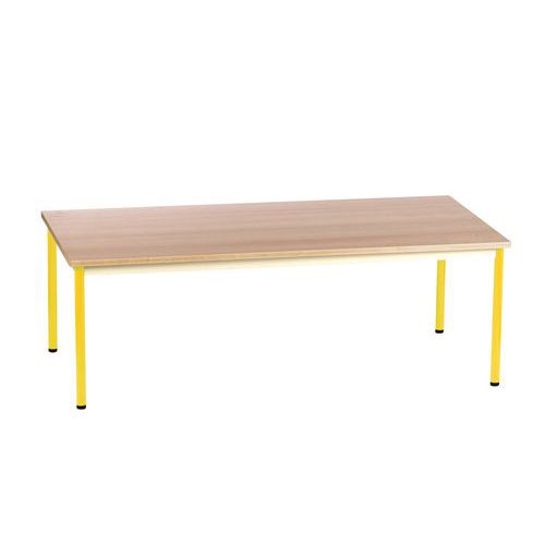 Table Chloé rectangulaire plateau hêtre 4 pieds - Mobidecor - Image 2