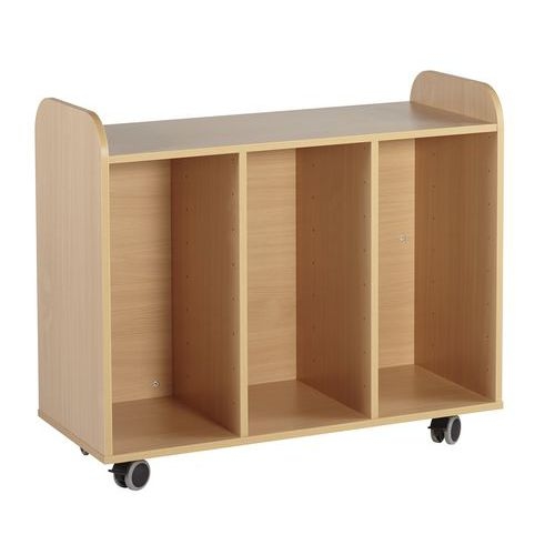 Meuble à bacs 3 colonnes hauteur 91 cm coloris hêtre - Image principale